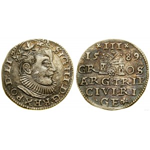 Poland, trojak, 1589, Riga