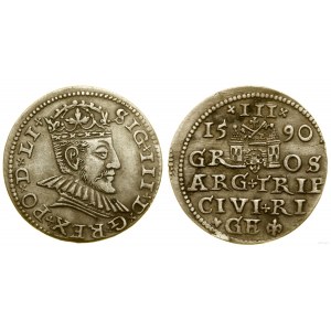Poland, trojak, 1590, Riga