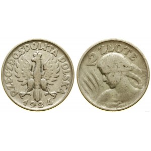 Polska, 2 złote, 1924, Filadelfia