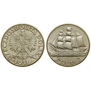 Poland, 2 zloty, 1936, Warsaw