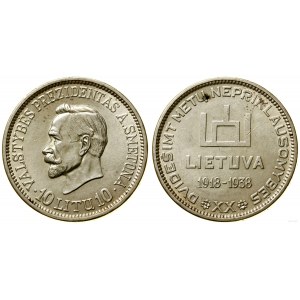 Litwa, 10 litu, 1938, Kowno