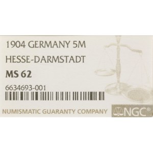 Niemcy, 5 marek, 1904, Berlin