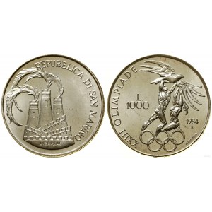 San Marino, 1.000 Lire, 1984, Rom