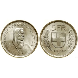 Switzerland, 5 francs, 1969 B, Bern