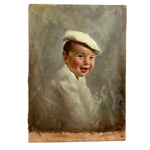 UNIDENTIFIED SIGNATURE, Joyful portrait of a child