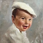 UNIDENTIFIED SIGNATURE, Joyful portrait of a child