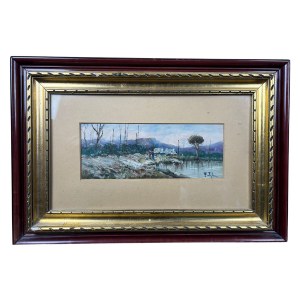 UNIDENTIFIED SIGNATURE, Glimpse of the landscape.