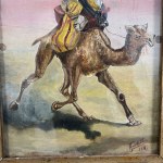 UNIDENTIFIED SIGNATURE, Portrait of an Oriental Man on a Camel.