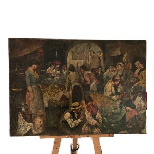 ANONIMO, Market scene.
