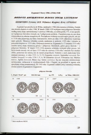 Kopicki, Monety Wielkiego Księstwa Litewskiego / Tyszkiewicz, Skorowidz monet litewskich (reprint)