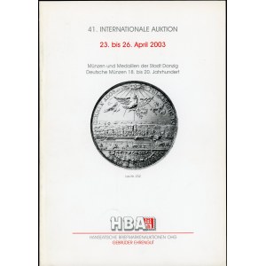 HBA, Aukcja 41, ważna aukcja monet Gdańska