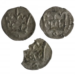 Kazimierz Jagiellończyk, zestaw trzech denarów