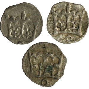 Casimir Jagiellon, set of three denarii