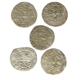 John Olbracht, set of five half-pennies