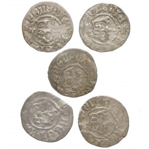 John Olbracht, set of five half-pennies