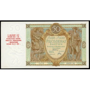 Nadruk na 1 banknocie - XX Zjazd prezesów PTAiN