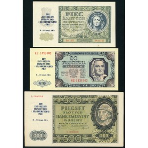 Prints on 3 banknotes - XXIV PTAiN Presidents' Meeting