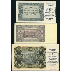 Prints on 3 banknotes - XXIV PTAiN Presidents' Meeting