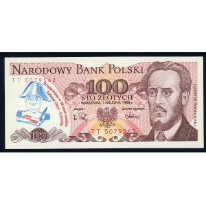 Nadruk na 1 banknocie - Tadeusz Ortyl