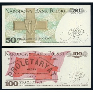 Overprints on 2 banknotes - IV Congress of the PTN - Mrągowo