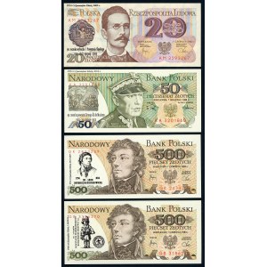 Nadruki na 4 banknotach - różna tematyka, m.in. Insurekcja kościuszkowska