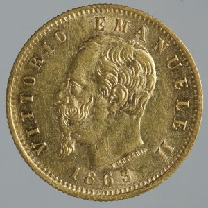 5 lirów, 1863, Włochy