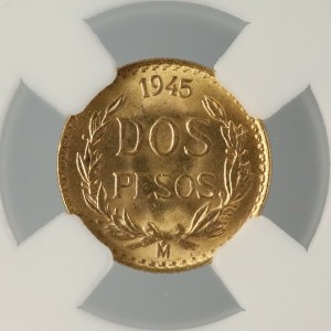 GRADING, 2 pesos, 1945, Meksyk