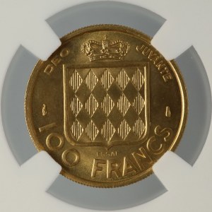 GRADATION, 100 francs, 1956, Monaco