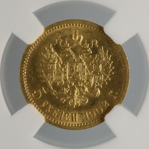 GRADATION, 5 roubles, 1902, Russie