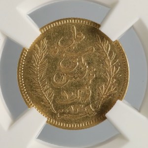 GRADUATORIA, 10 franchi, 1308 (1891), Tunisia