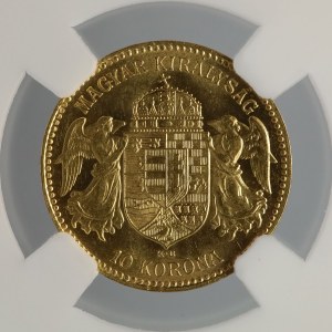 GRADING, 10 koron, 1910, Węgry