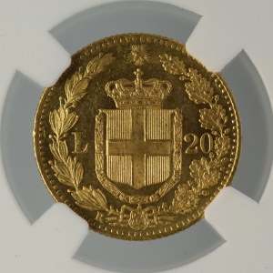 GRADING, 20 lirów, 1882, Włochy