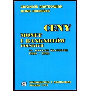 Bartkowiak Zbigniew, Ceny monet i banknotów polski ...