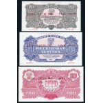 Nadruki na 9 banknotach - XXXV - Lecie PRL