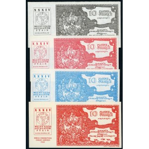 Nadruki na 4 banknotach - XXXIV Zjazd PTAiN