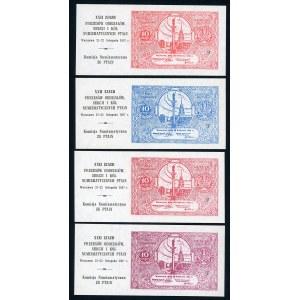 Nadruki na 4 banknotach - XXII Zjazd PTAiN