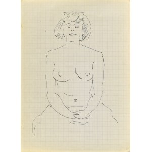 Jerzy PANEK (1918 - 2001), Nude of a seated woman I, 1963