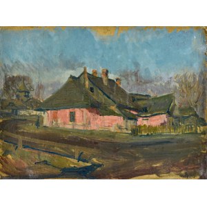 Józef PIENIĄŻEK (1888-1953), Wiejskie chaty