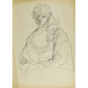 Kasper POCHWALSKI (1899-1971), Portrait of a Girl, 1953