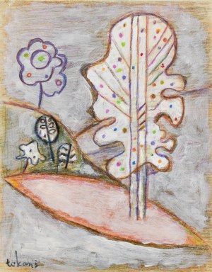 Eugeniusz TUKAN-WOLSKI (1928-2014), Pejzaż z drzewem