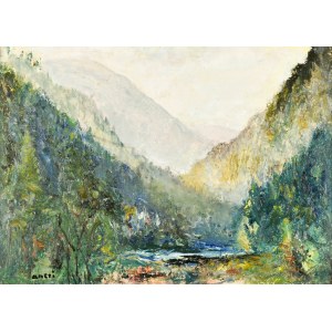 Irena WEISS - ANERI (1888-1981), Mountain landscape - Szczawnica, ca. 1965.