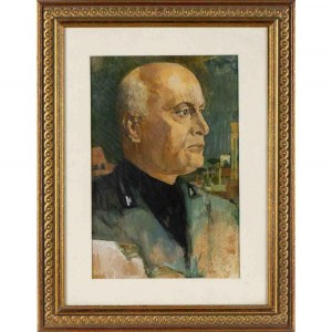Portrait of Benito Mussolini