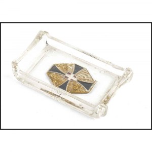 Ashtray with regimental badge