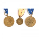 Lot of three medals