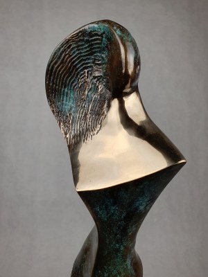 Stanislaw Wysocki, grande sculpture de femme en bronze 2/8