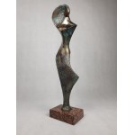 Stanislaw Wysocki, tall sculpture of a woman bronze 2/8