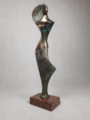 Stanislaw Wysocki, grande sculpture de femme en bronze 2/8