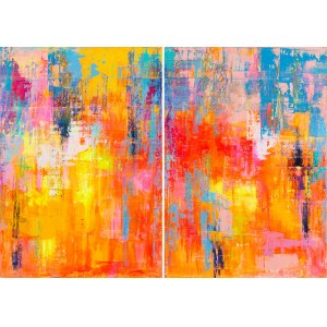 Gossia Zielaskowska (b. 1983, Poznań), Color Mood, diptych, 2023