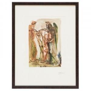 Salvador Dali (1904 – 1989), Ilustracja z Boskiej Komedii: Czyściec, Pieśń XI