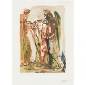 Salvador Dali (1904 – 1989), Ilustracja z Boskiej Komedii: Czyściec, Pieśń XI